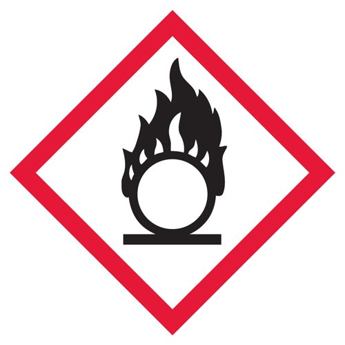 GHS/HazCom 2012: Pictogram Label, Flame Circle, 4