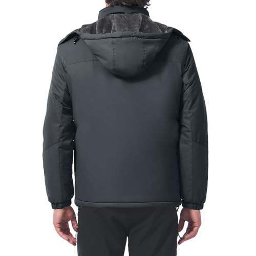 Image of Mens Winter Coats Ski Snowboard Jacket Down Waterproof Coat | Warm Jacket, Insulated Jacket, Cold Weather Jacket, Heavy Jackets, Winter Parka, Windproof Coat, Hiking, Camping, Working
