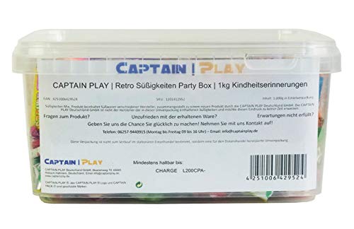 CAPTAIN PLAY | Retro Süßigkeiten Party Box | 1kg Kindheitserinnerungen - Image 7