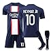 Produktbild Paris Trikot PSG Trikot Set Fußballtrikot Kinder/Erwachsene, Nr.30 Nr.10 Nr.7 Nr.11 Sporttraining T-ShirtsShorts und Socke, FußBall Trikot Kinder, Jungen