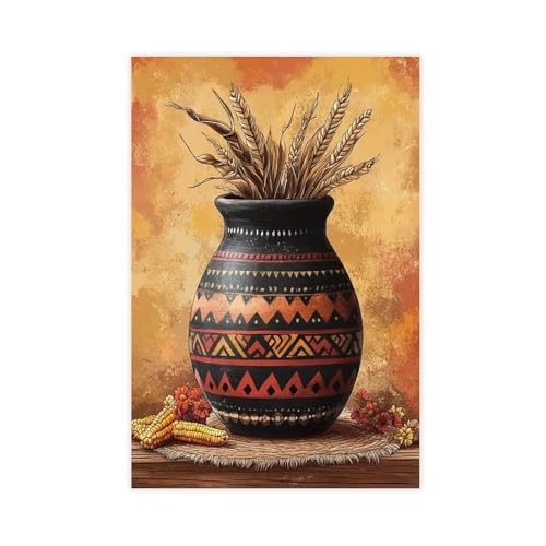 Tarahumara Pottery poster sur toile idée cadeau originale pour la maison