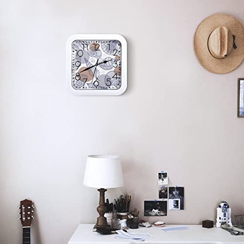 Pendule murale silencieuse contre le tic-tac pour chambre 26cm