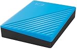 WD 4TB My Passport Portable Hard Drive, External HDD with backup software and password protection, Blue - WDBPKJ0040BBL-WESN