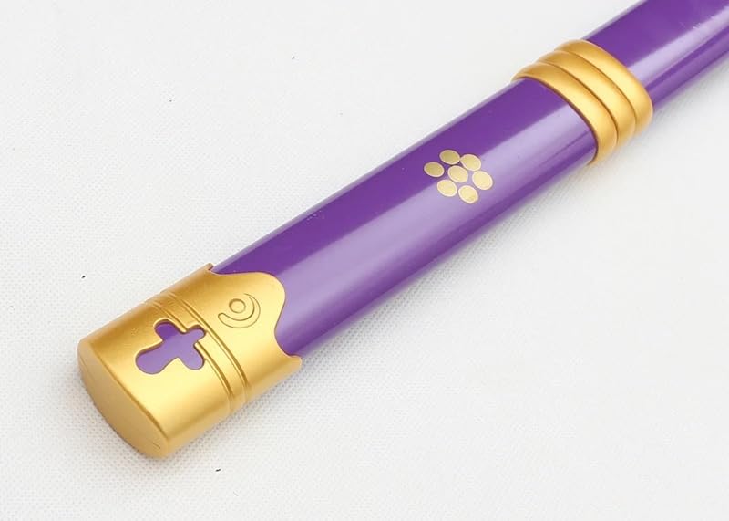 Image of Zoro ENMA Purple Katana /Sword Toy 104cm Live Size - Bamboo Wood Enma Katana 2024 (Stand Included) Perfect for Anime Gift, Cosplay, Merchandise (Stand: Double Layer)