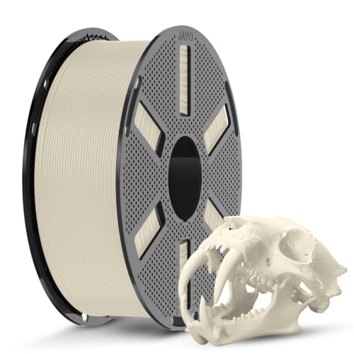 Image of JAYO PLA 3D Printer Filament 1.75mm, 1.1kg Reusable Spool, Bone White | Neatly Wound, ±0.02mm Accuracy, 1.1kg Large Capacity, Easy to Print, Vacuum Sealed, Fit Most FDM 3D Printer