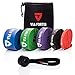 VIA FORTIS Banda Elástica de Resistencia Cuerda de Fuerza para Fitness, Crossfit, Pilates, Estiramientos| Incluye Bolsa de Transporte | 5 Niveles de Resistencia Diferentes (1 - Ultra Light (Rojo))