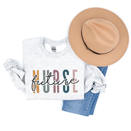 Future Nurse Multicolor Sweatshirt - Gift For New Nurse To Be - Student Nurse Graduation Gifts - Unisex Long Sleeve Crewneck Sweater4