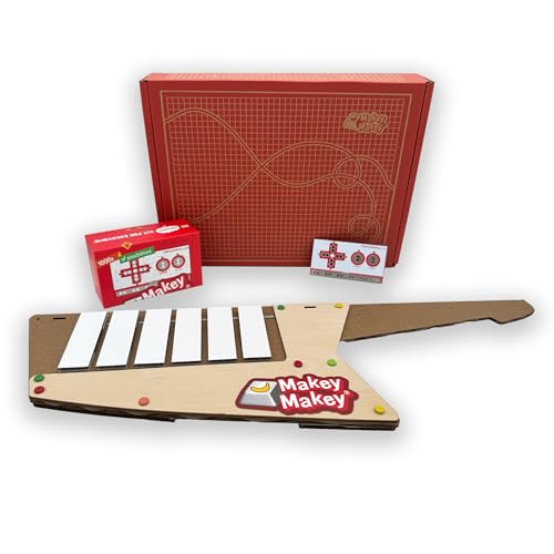 Makey Makey Keytar Invention Launchpad Starter Bundle - Activity kit for STEM Engineering and Coding - Build, Customize, and Play Your Own Educational Instrument