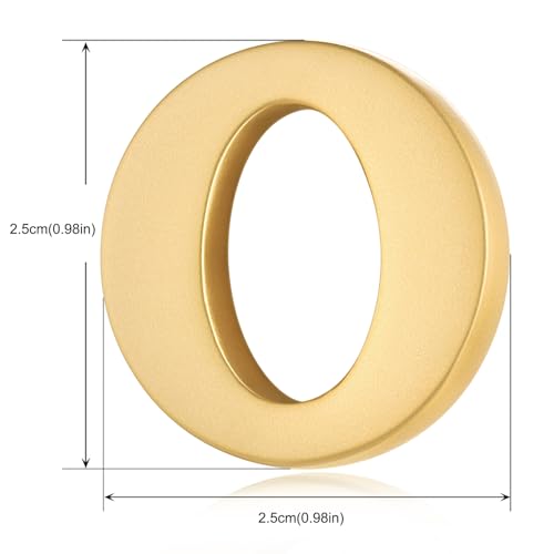 Image of HONEY BEAR Mens Womens Initial Alphabet Letter Lapel Pins Collar Badge Brooches for Business Wedding Graduation Gift Matte Gold 0.59 inches