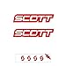 Sticker Mimo Gomettes autocollantes pour Scott MINIKIT5, accessoires de vélo MTB Tuning, Vélo Passion Bike Rouge 50 cm