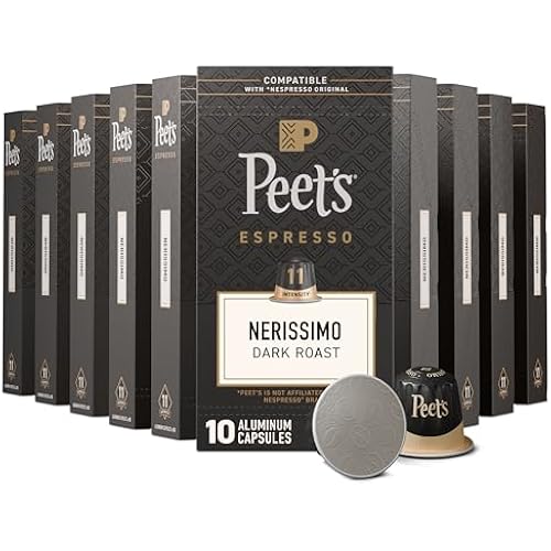 Peet's Coffee Espresso Capsules, Dark Roast, Nerissimo, 100 Count