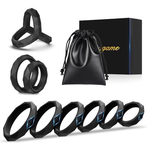 8 Größen Penisring Sexspielzeug Sex Spielzeug für die Männer Paare Extrem Sex Toys Penisringe Penis Ring Sex Toyset für Man Cockring Cockringe Silikon Hodenringe für den Mann Love Rings Sex Ring