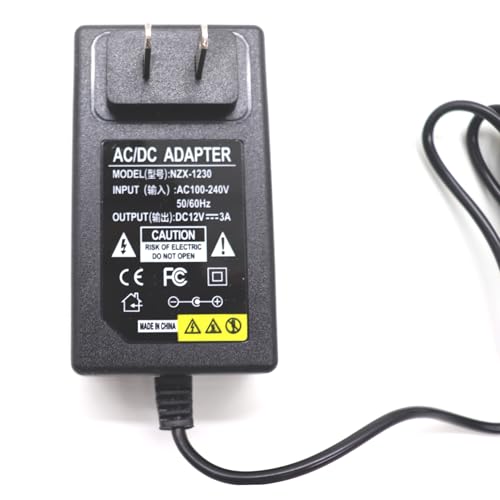 Image of 12V 3A Power Adapter Universal Travel Charger USB Plug,Adapter Transformer Charger with 5.5x2.5mm DC Output Jack for WS2812B WS2811 5050 2835 LED Strip /String