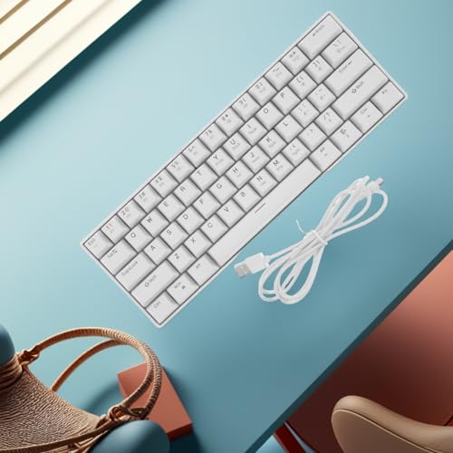 Clavier mécanique de jeu blanc pour optimiser l'espace gaming sur PC portable - 4