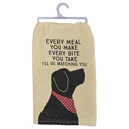 Primitives by Kathy Rustic Dish Towel, 28" x 28", I'll Be Watching You