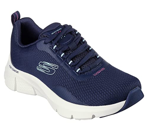 Skechers Women's Flex Comfort Sneakers, Navy/Purple, 6.5 M