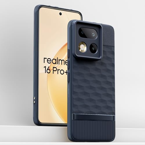 Image of Outlouders Back Cover for Realme 16 Pro Plus 5G | Full Camera Protection | TPU Soft Flexible Shockproof Bumper Case (Blue)