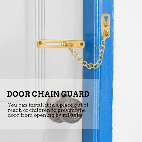 Cadena para puerta Gatuida, protector de seguridad para el hogar, hotel y garaje 5