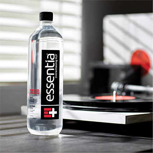 Essentia Water, Ionized Alkaline Bottled Water; Electrolytes for Taste, Better Rehydration, pH 9.5 or Higher, 33.8 Fl Oz, Pack of 48