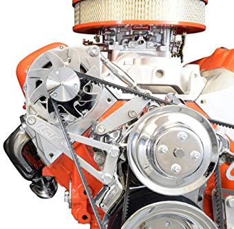 ICT Billet BBC Billet Alternator Bracket Adjustable LWP Big Block Chevy Long Water Pump Kit Aluminum 396 402 409 427 454 502 V8 Eight Cylinder Designed & Manufactured in the USA 551663