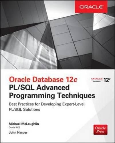 Oracle Database 12c PL/SQL Advanced Programming Techniques Oracle Database 12c PL/SQL Advanced Programming Techniques