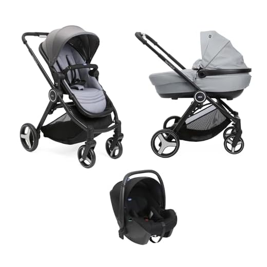 Chicco Trio Best Friend Passeggino Trio 3 en 1 Sistema Modulare con Cochecito, Capazo para Bebé y Silla de Coche para Bebé de 40-80 cm, con Cierre Plegable y Compacto