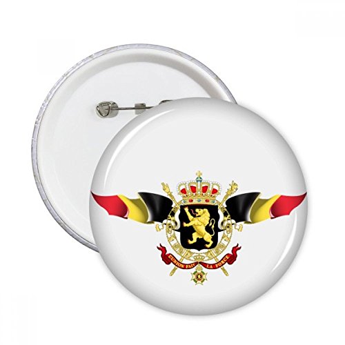 Badge drapeau Belgique pins cadeau idéal en lot de 5 pour amateurs de souvenirs