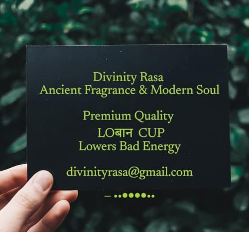Image of Divinity Rasa Cow Dung Sambrani Dhoop Cups with Metal Stand (12+1 Cups) | Natural Gau Gobar, Guggal & Loban Dhoop Cups for Pooja, Havan & Meditation | Long Lasting Incense for Home Fragrance
