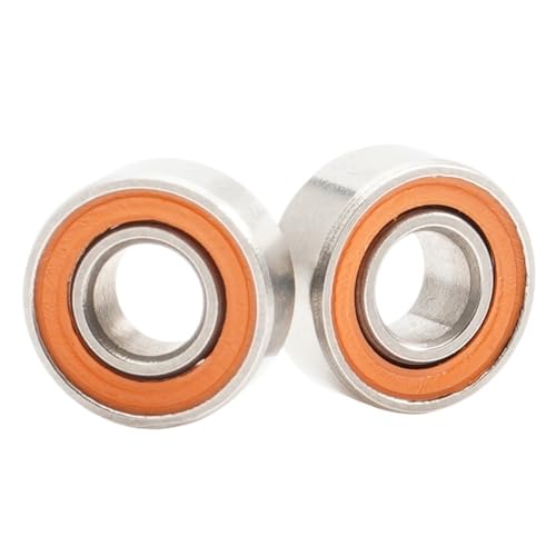 DUKUTS 2Pcs Fishing Reel Bearings S683 2RS CB ABEC7 3 * 7 * 3 mm Stainless Steel Hybrid Ceramic Ball Bearing S683-2OS CB S683RS