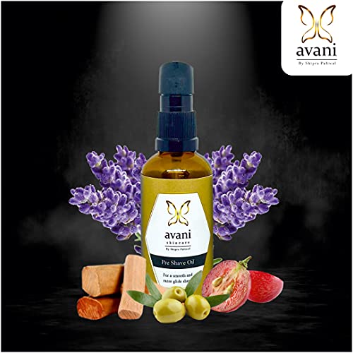 Image of Avani Pre Shave Oil for Men - 50ML | With Castor & Grape Seed Oil | For a Smooth And Razor Glide Shave | Softens Beard & Prepares Skin for a Smooth, Razor Burn-Free Shave - For All Skin Types