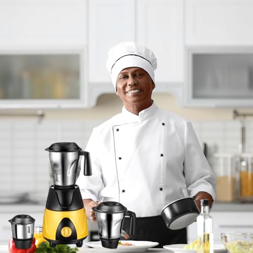 Image of Drumstone (𝟏𝟓 𝐘𝐞𝐚𝐫𝐬 𝐰𝐚𝐫𝐫𝐚𝐧𝐭𝐲) Mixer Grinder with Powerful 750W Motor | 3 Durable Stainless Steel Jars | Efficient Daily Grinding & Blending | Ideal Kitchen Companion
