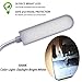 EVISWIY Sewing Machine Light LED Lighting (30LEDs) 6 Watt Multifunctional Flexible Gooseneck Arm Work Lamp with Magnetic Mounting Base for Workbench Lathe Drill Press Gray