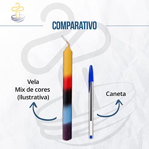 1kg Velas Coloridas Grande 30g