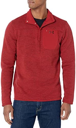 Under Armour mens Specialist Henley 2.0 , (611) Stadium Red / / Chestnut Red , X-Large