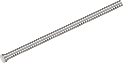 Miniatura 3 de uxcell Pasadores de eyector rectos, 0.630 in (58 ") de diámetro. Punzón de punta redonda de acero 65Mn 300 mm (12") de largo para mantenimiento