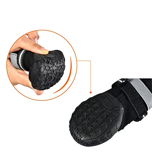 Amazon Basics Waterproof Anti-Slip Reflective Dog Boots #TOP2