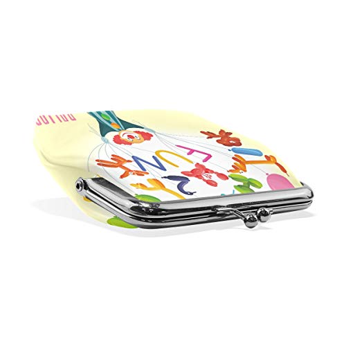 xiongying hengpai Clown Balloon Coin Purse Pumpkin Leather Coin Pouch Wallet Snap Closure Clutch Bag3