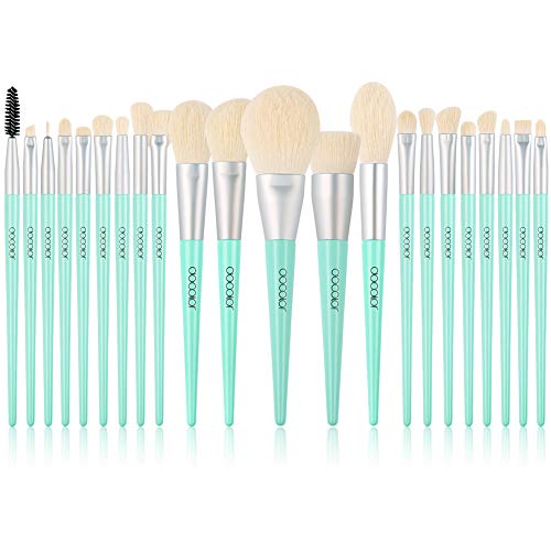 Docolor Makeup Brushes 22 Piece Professional Makeup Brush set Christmas Gift Cosmetic Kabuki Foundation Blending Face Powder Blush Contour Eyeshadow Natural-Synthetic Hair Travel Make Up Brushes set