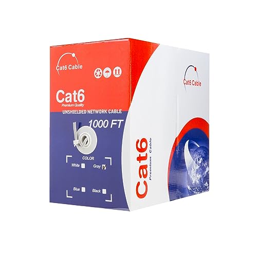 Cable SATMAXIMUM Cat6 1000ft Pull Box UTP RJ45 miniatura 6
