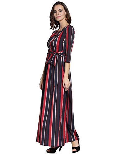 Image of pluss Women's Polyester Classic Maxi Casual Dress