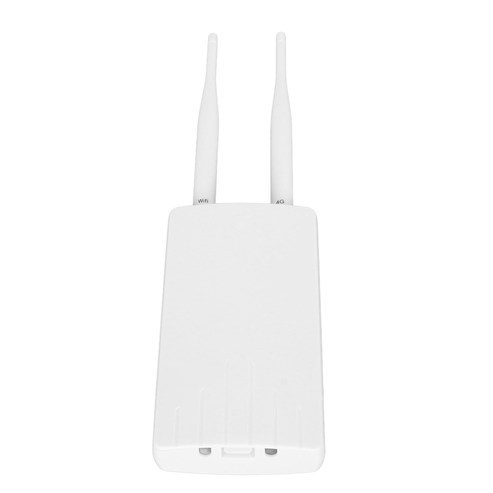 Routeur WiFi CPE Extérieur 4G, Carte SIM étanche LTE 150 Mbps avec Antennes Externes Micro Déverrouillées 3FF Prise Britannique Mobile 2 Pièces Détachables 100-240 V (Prise UE