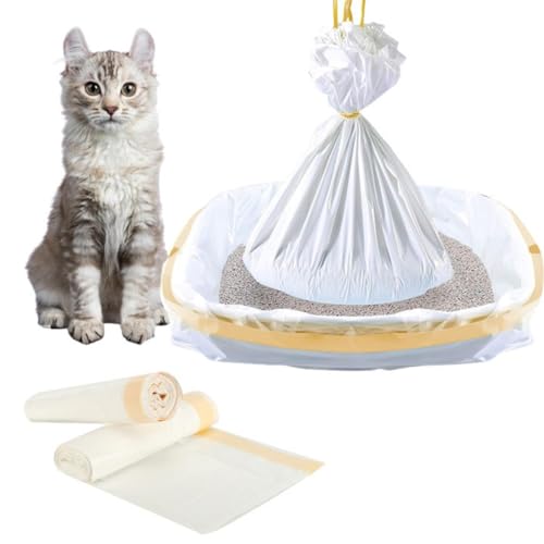 猫トイレ袋 猫砂袋 14枚入り 91*45cm 猫砂バッグ トイレバッグ 猫砂処理 猫用うんち処理袋 ポータブル 時間節約 使い捨て 砂取り ネコトイレ用品 厚さ0.032mm お手入れ簡単 丈夫