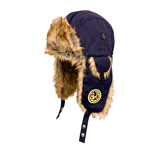 Icon Sports Club America Trapper Hat, Licensed America Winter Hat Navy