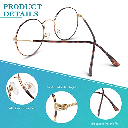 Image of Happy Store CN56 Vintage Inspired Classic Horn Rimmed Nerd UV400 Clear Lens Glasses