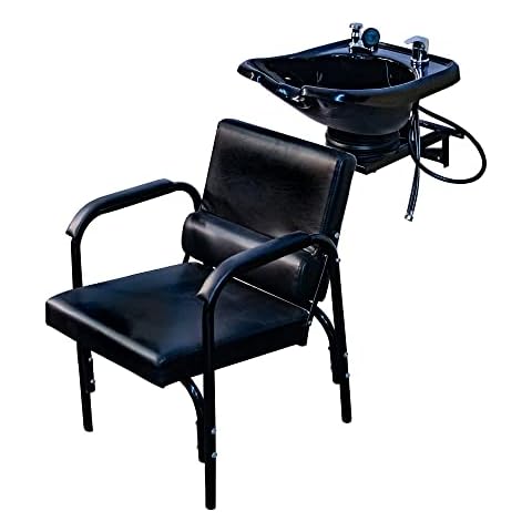 Salon Backwash Shampoo Tilt Bowl Sink Wall Mounted Reclining Shampoo Chair TLC-B13WT-216B Cover