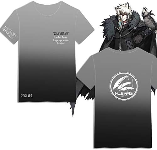 Amazon アークナイツ 明日方舟 シルバーアッシュ テーマ Tシャツ 夏 カジュアル 男女兼用 コスプレ 同人 グッズ Arknights 衣装 服 メンズ プレゼント アニメ コスチューム コスプレ 仮装 通販