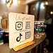 Pahdecor Custom Multi Business QR Code Sign, QR Code Stand, Scan to Pay with Stand Personalized Social Media Signs Acrylic Beauty Store Salon Hairdressers Beautician Plaque for restaurant office
