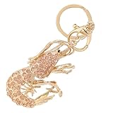 Supvox Schlüsselanhänger Garnelen Cambarus aus Legierung mit Strassstein...