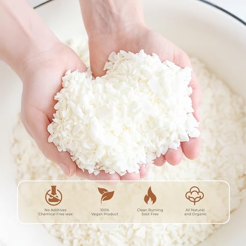 Image of Floryn Decor 100% Pure Soy Wax Flakes for Candle Making | Natural SOYA Wax | Vegetable Wax for Candle Making (Pack of 100 gm)