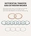 RACOONA 12PCS Crush Washer Kit,Transfer and Differential Case Drain Plug Crush Washer Service Gasket,Car Accessories Differential Transfer Case Crush Gasket,Replace #9043024003,1215710010,90430A0003